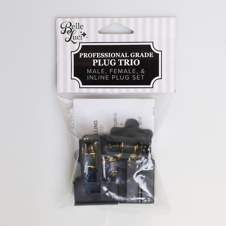 Belle Luci Belle Luci Holiday Bright Lights LED Male/Female/Inline Plugs SPT2 Electric Plug Kit Clear 0 ft. 0 l BLPLGMFI3